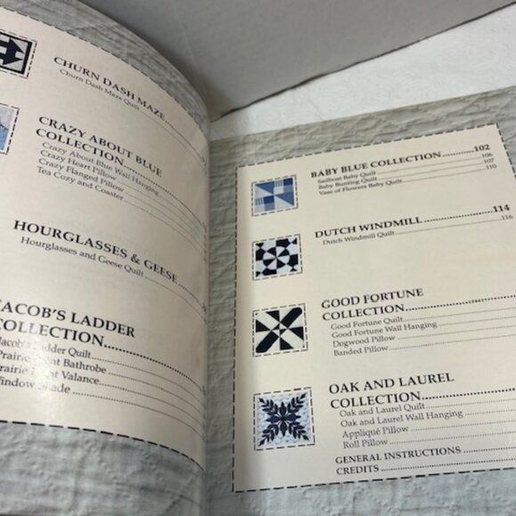 Quick-method Classic Blue Quilts Soft Cover 1997 - Picture 5 of 11